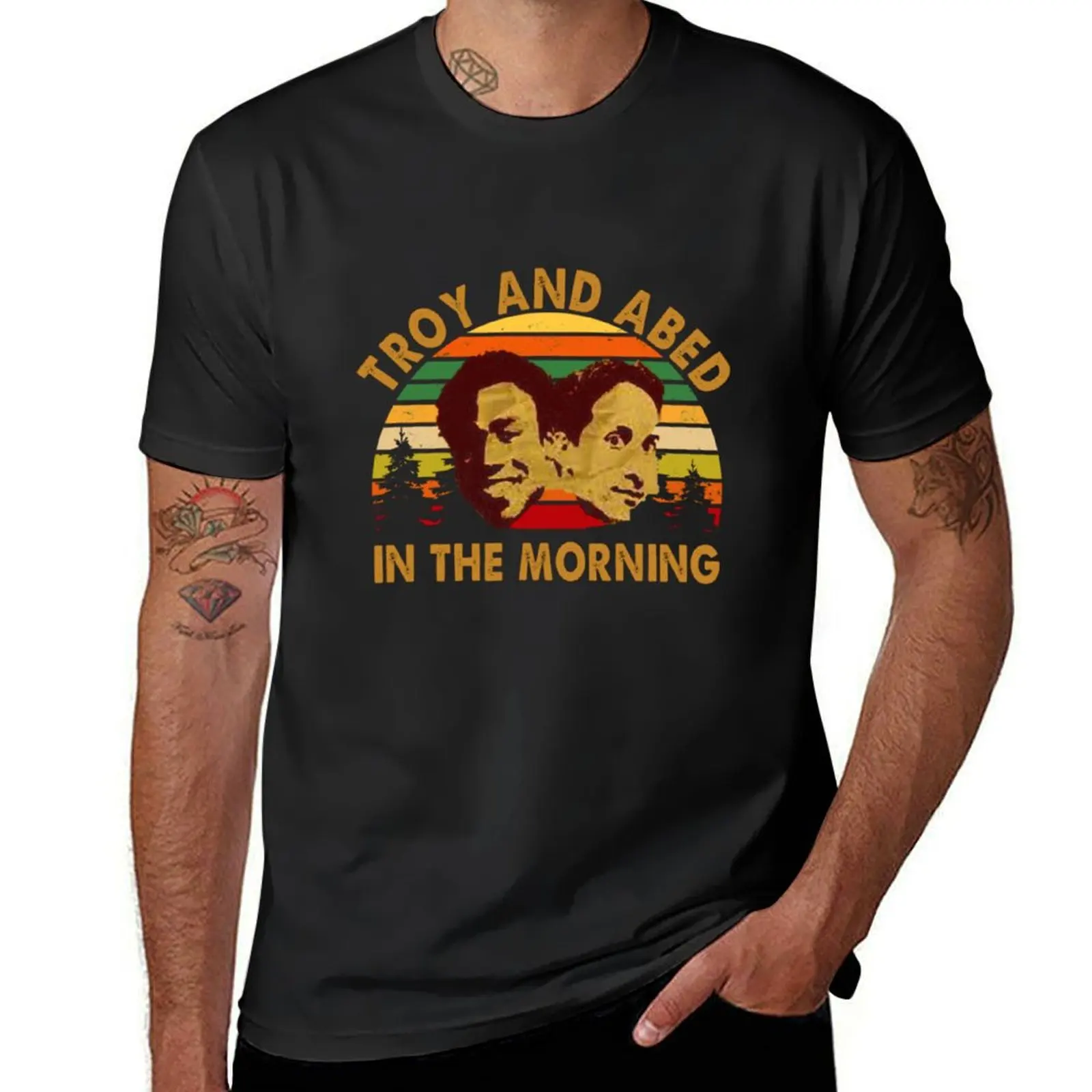 Troy and abed in the morning T-Shirt summer top plus size tops t shirts men