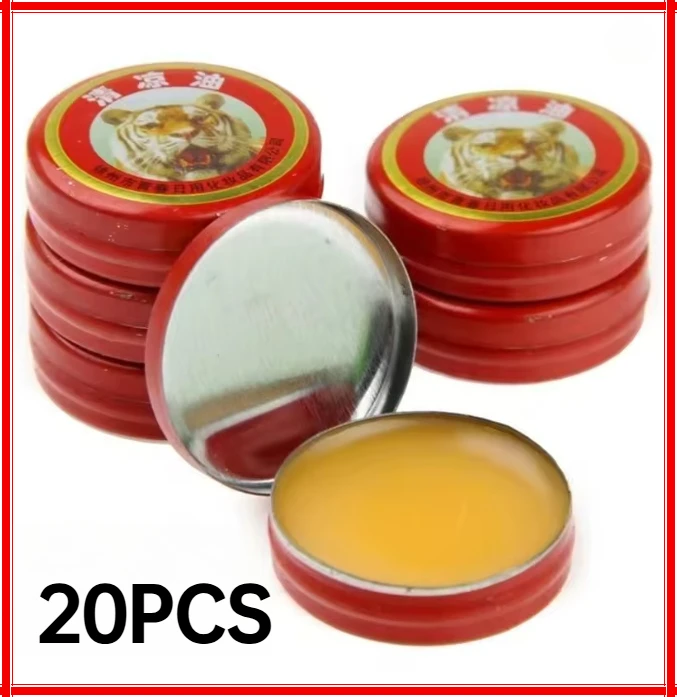 3-20pcs Natural Summer Cooling Tiger Balm Essential Oil Tiger Solid Balm Fragrance Refreshing Oil