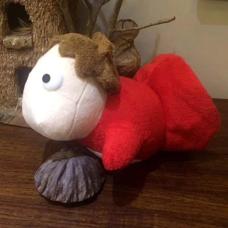 

20cm Japan Red Ghibli Ponyo On the Cliff Fish Girl Miyazaki Anime Stuffed Plush Doll sofa car room decor ornament Pillow gift