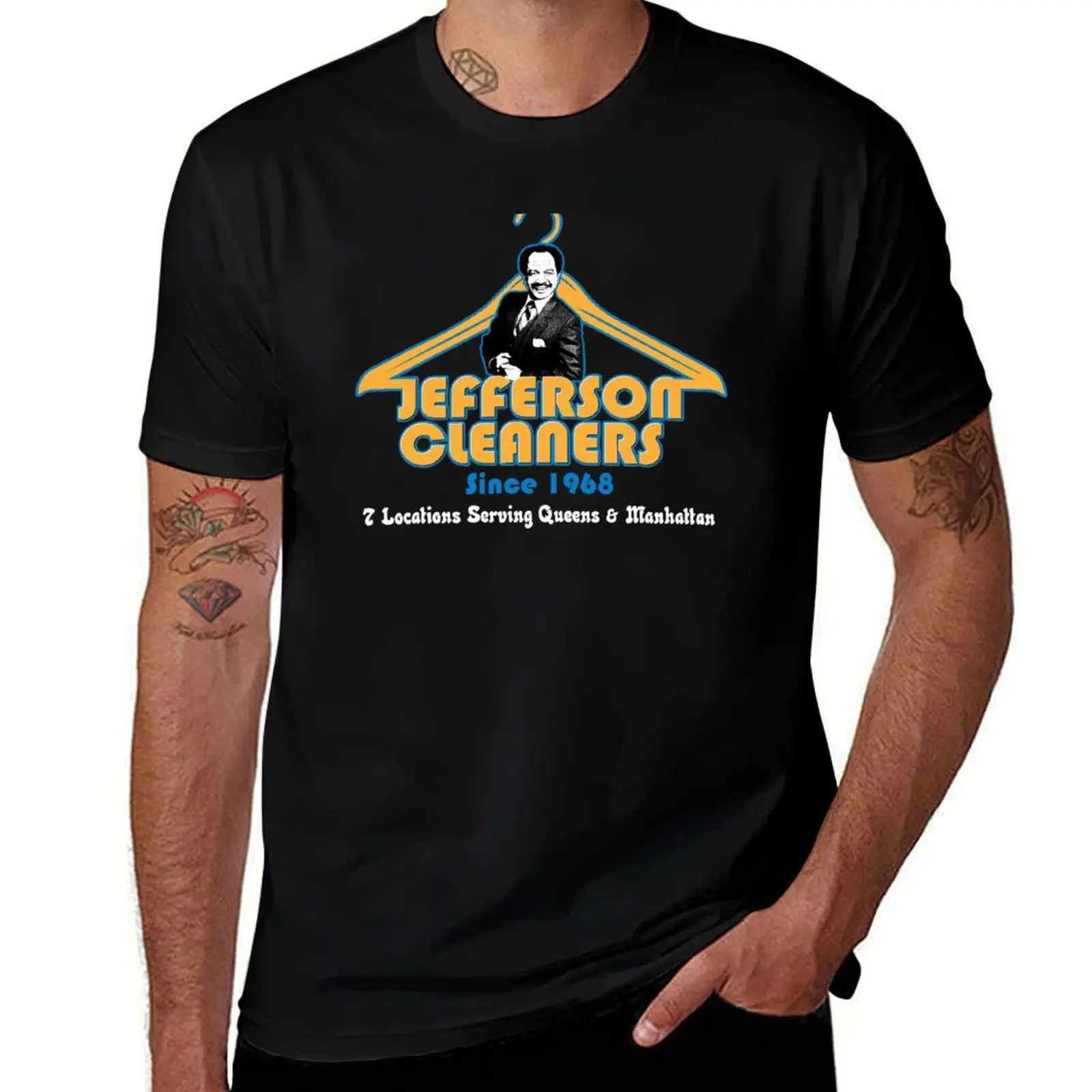 Jefferson Cleaners T-Shirt Stylish Print Short Sleeve Tee T-Shirt