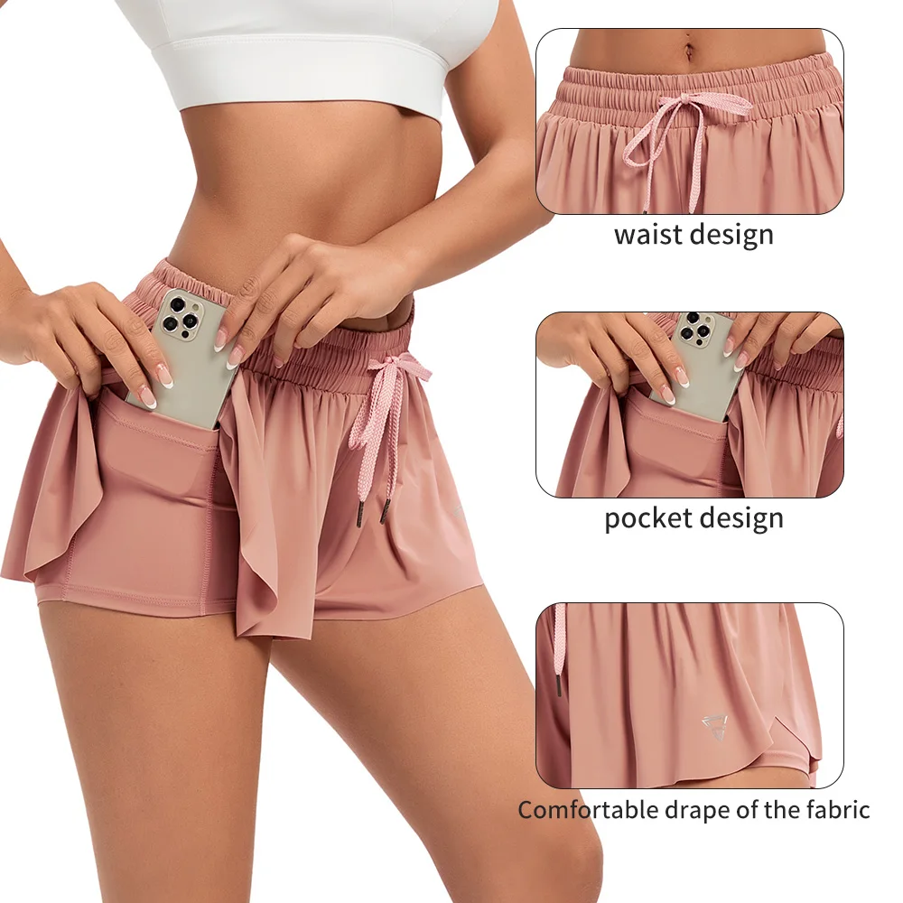 Cheerleading Groep Rok Voor Vrouwen Yoga Badminton Shorts Fitness Run Broek Team Sport Kleding Stretch Anti-Slip Rokken ladie