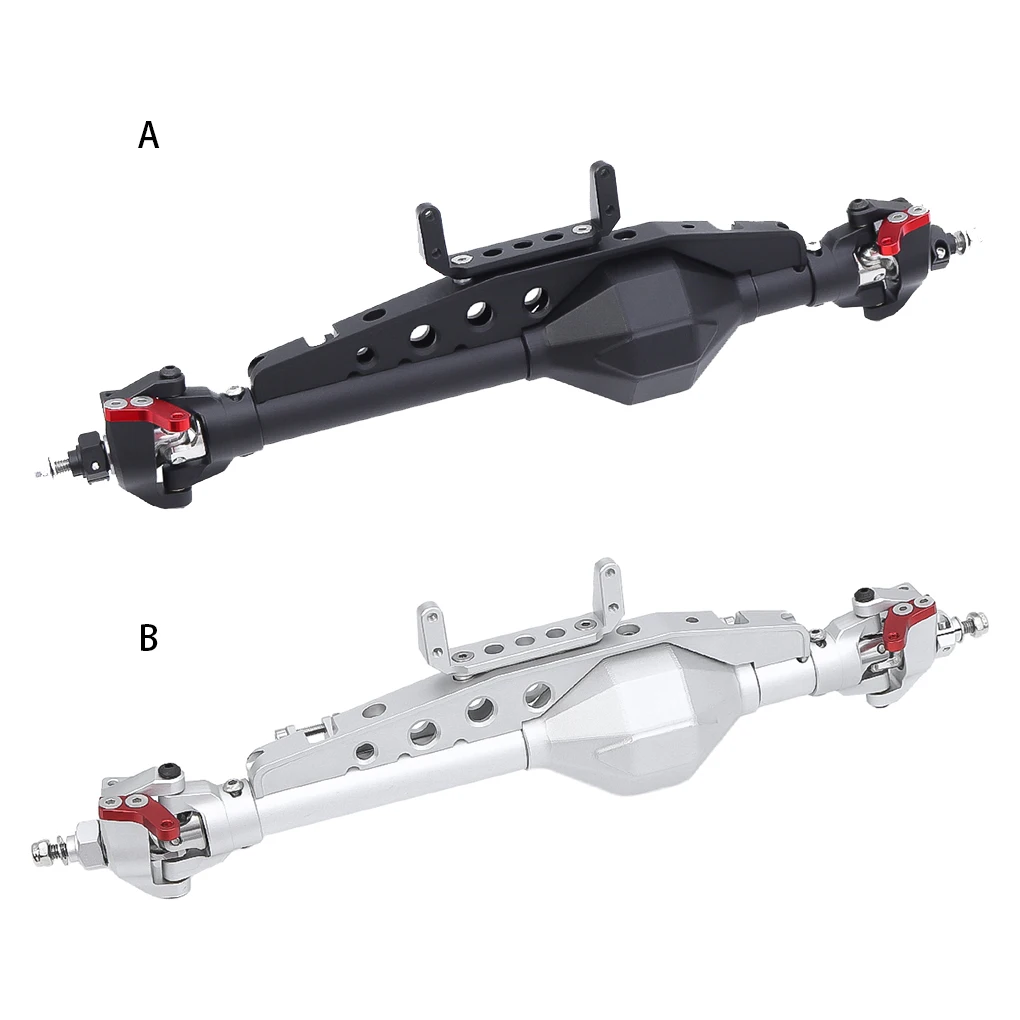 

RCGOFOLLOW Aluminum Alloy CNC Front Axle Better Stability Rc Front Axle For 1/10 Rc Front Axle Axial Capra RC Car Part Silver