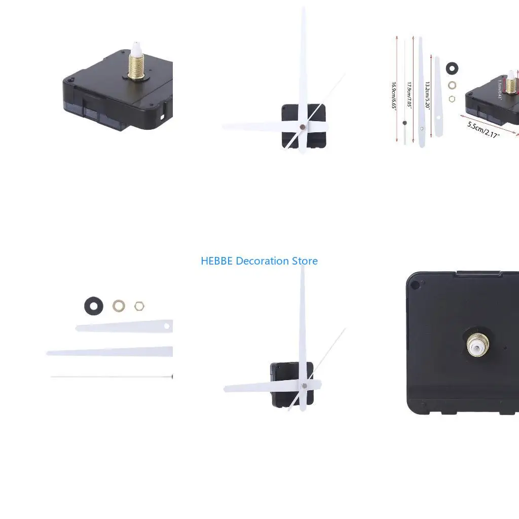 B0KC DIY Wall Clock Movement Mechanism Repair Parts Replacement Kits Silent