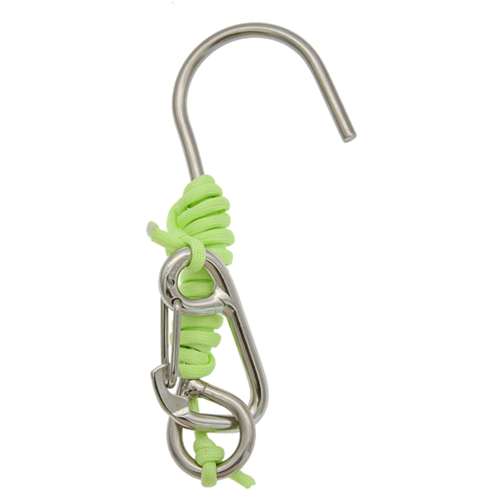 

Крюк для дайвинга Reef Drift Hook из нержавеющей стали 316 с плетеным шнуром-ремешком