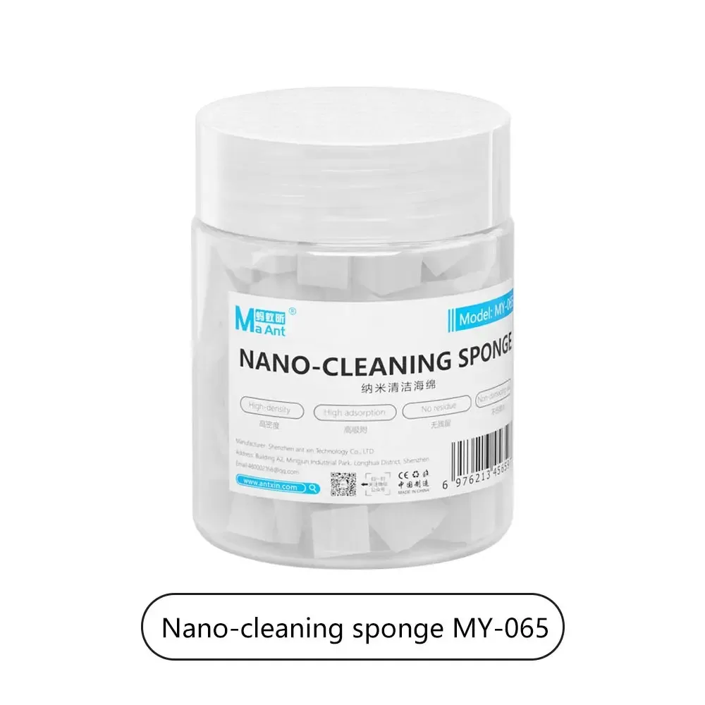 ฟองน้ํานาโนทนน้ํามัน MY-065 การดูดซับสูงปลอดภัยสําหรับเมนบอร์ดโทรศัพท์ PCB Flux Cleaner ทําความสะอาดกระจกกล้อง ‌   เครื่องมือมายากล