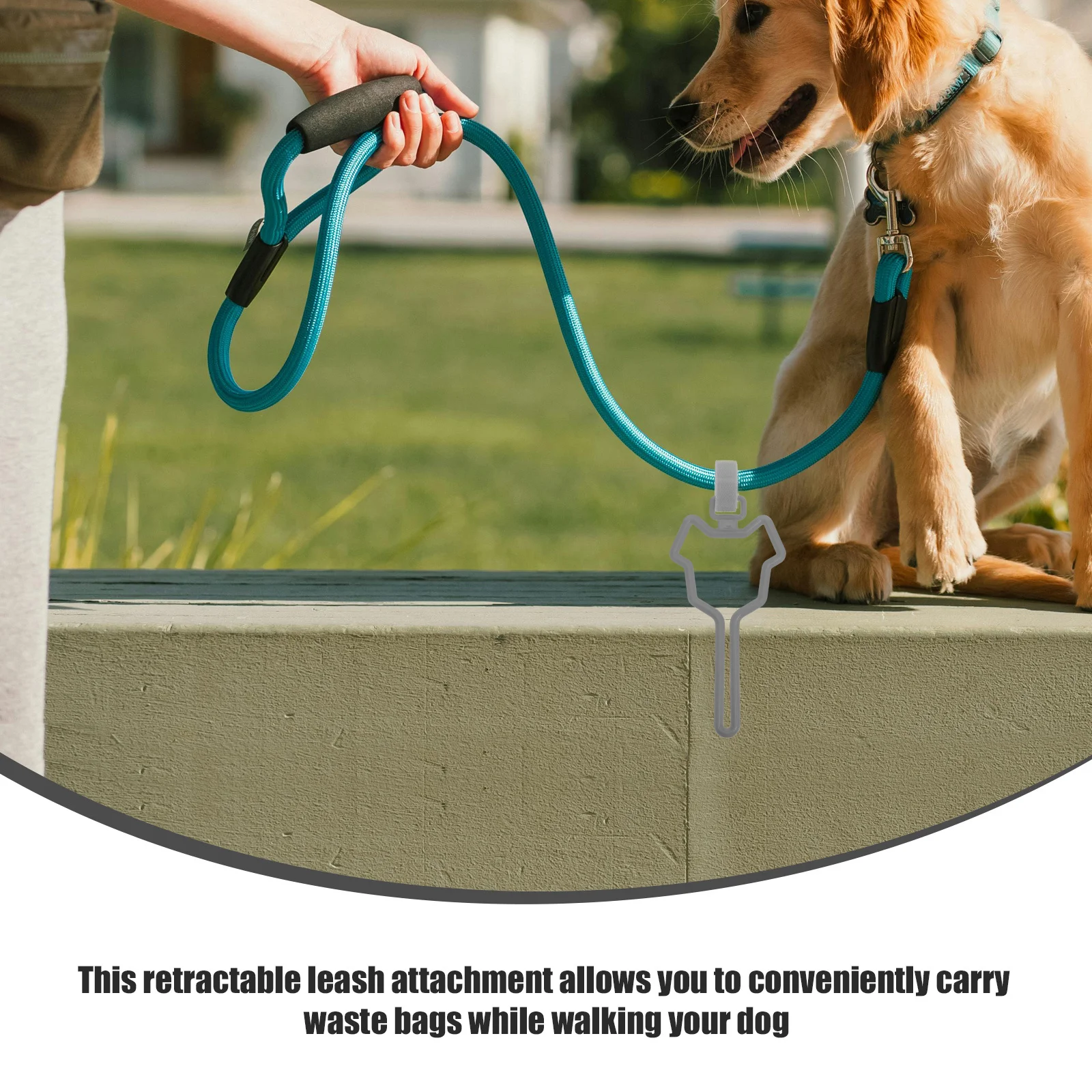 

Hands-Free Dog Waste Bag Holder ABS Poop Bag Carrier Clip for Leash Outdoor Walking Hiking Convenient Pet Accessories