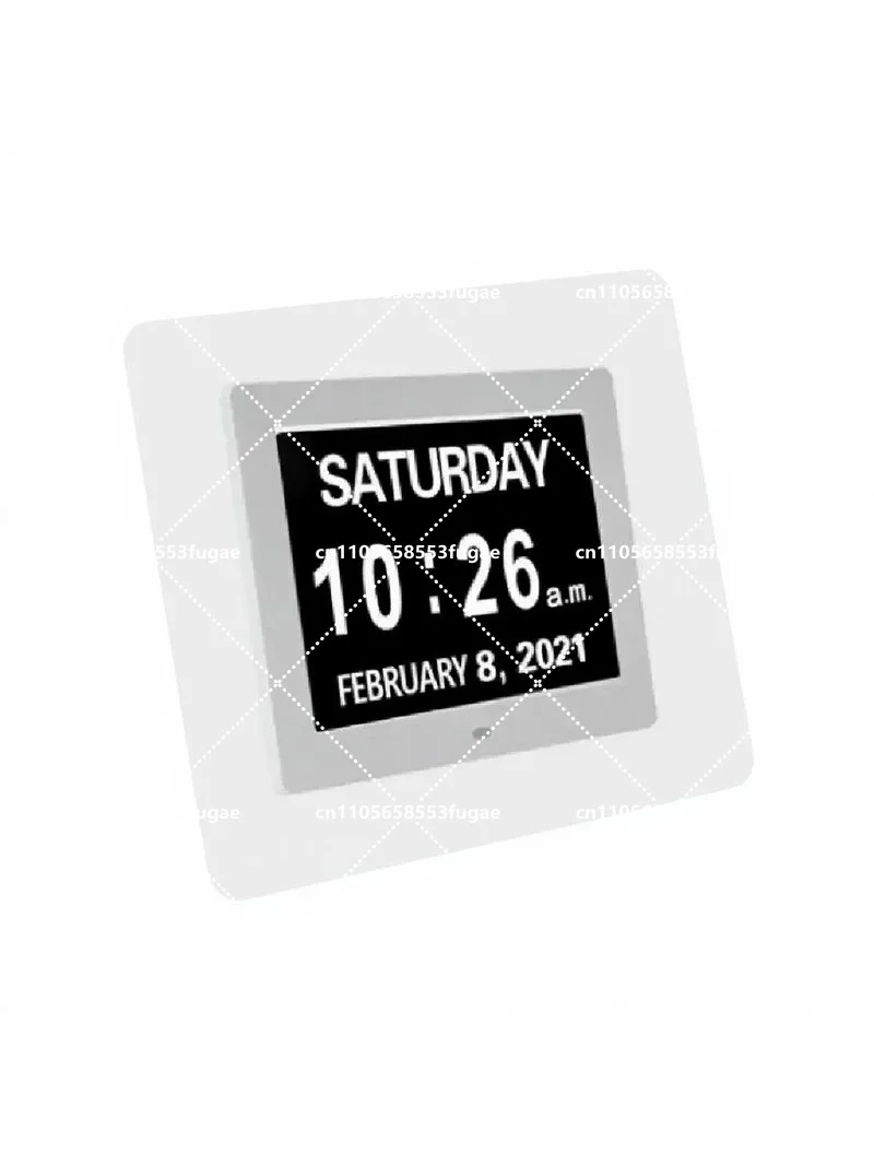 

7 inch Digital Calendar Alarm Clock with Auto Dimming, Large Display for Seniors, Time & Medicine Reminder