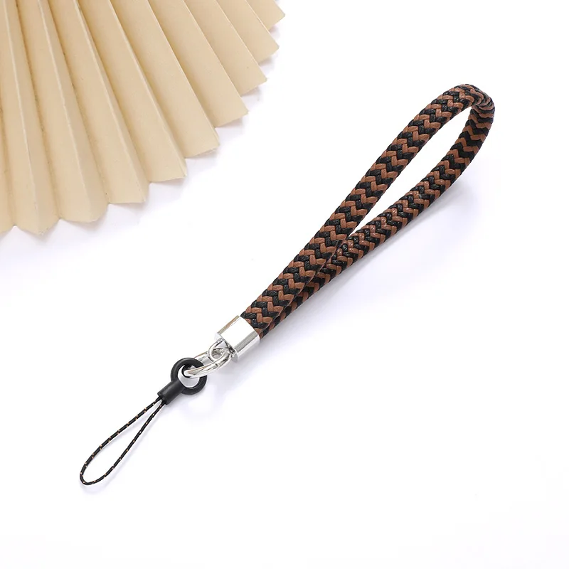 Woven Leather Phone Strap