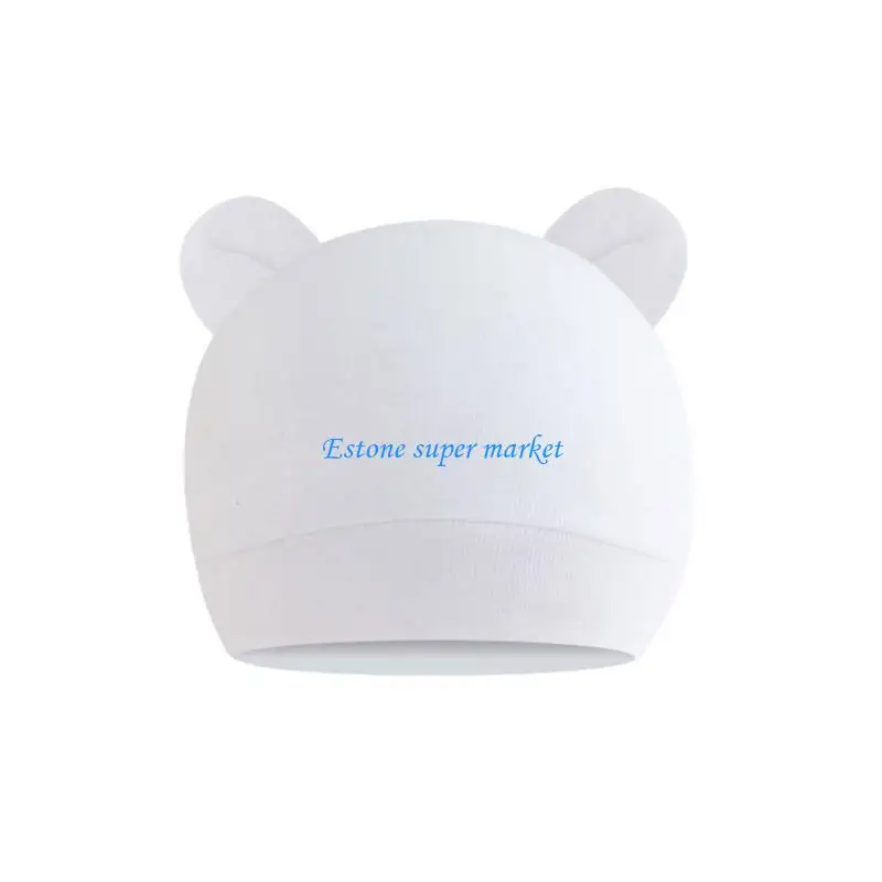 090B Newborn Baby Hat Warm Cotton Bear Hat Infant Caps Boy Girl Hat