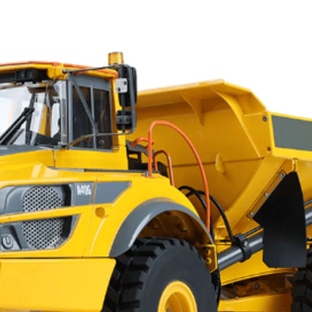 

1/16 металлический шарнирный самосвал DoubleE RC 6WD электрический 10 кг грузоподъемность открывающиеся двери радиоуправляемая модель грузовика для энтузиастов