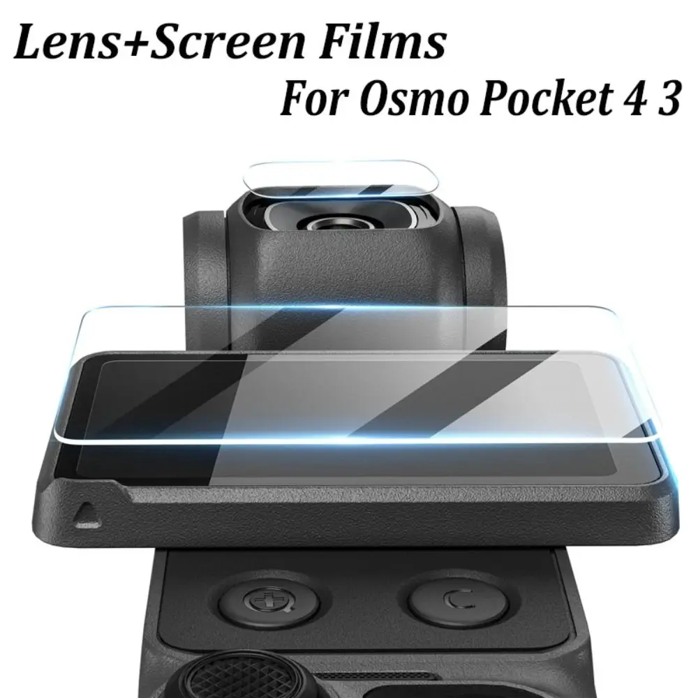 Tempered Glass Screen Protector HD Anti Scratch Lens Films Explosion Proof Accessories Protective Films for DJI Osmo Pocket 4 3