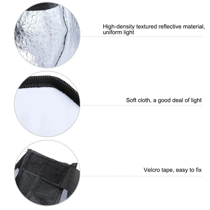 RF17 Universal Flash Light 20CM/30CM Diffuser Foldable Octagon Speedlight Diffuser Softbox For Canon/Nikon/Sony/Olympus