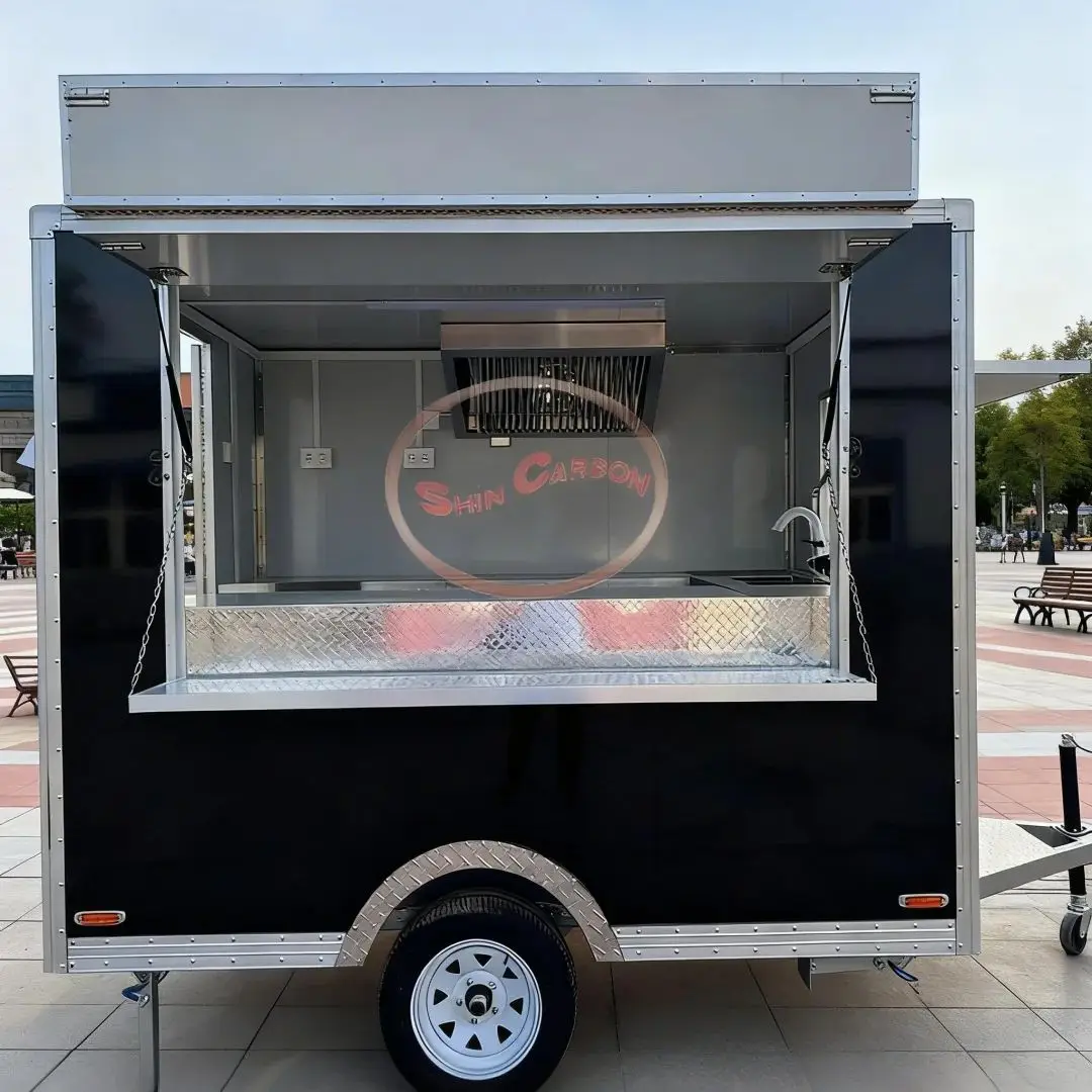 Fashionable Portable Small Outdoor Food Trailer for Mobile Vendor Startup Essential Compact Catering Kitchen on Wheels