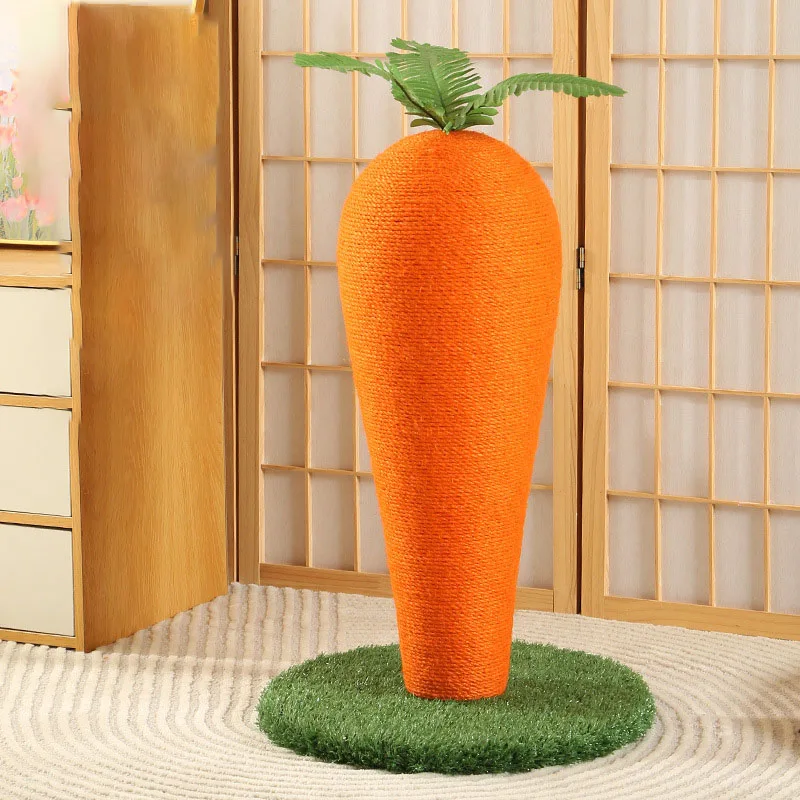 

Carrot Cat Scratching Board Cat Grinding Claw Protect Furniture Present Cat Toy Cat Tree Sisal Scratcher For Indoor Cat Home Use