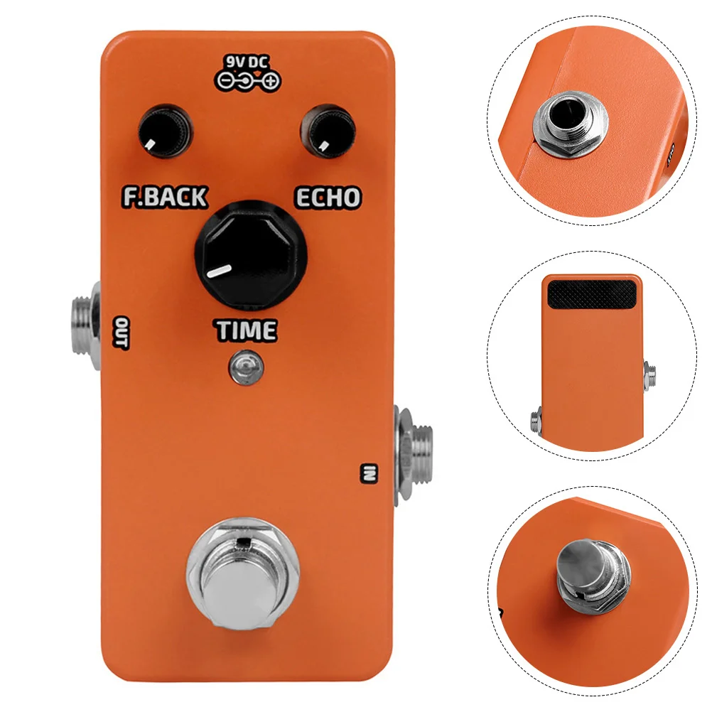 

All-Metal Delay Pedal Stereo Analog Effect Electric Guitar Pedal Compact Durable Anti-Rust Long Service Life Premium