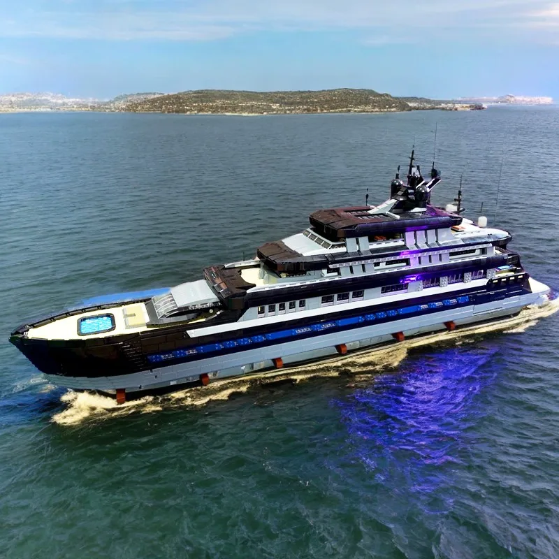 

НОВЫЙ 16185 шт., роскошная модель яхты, набор креативных строительных блоков, модельные строительные блоки