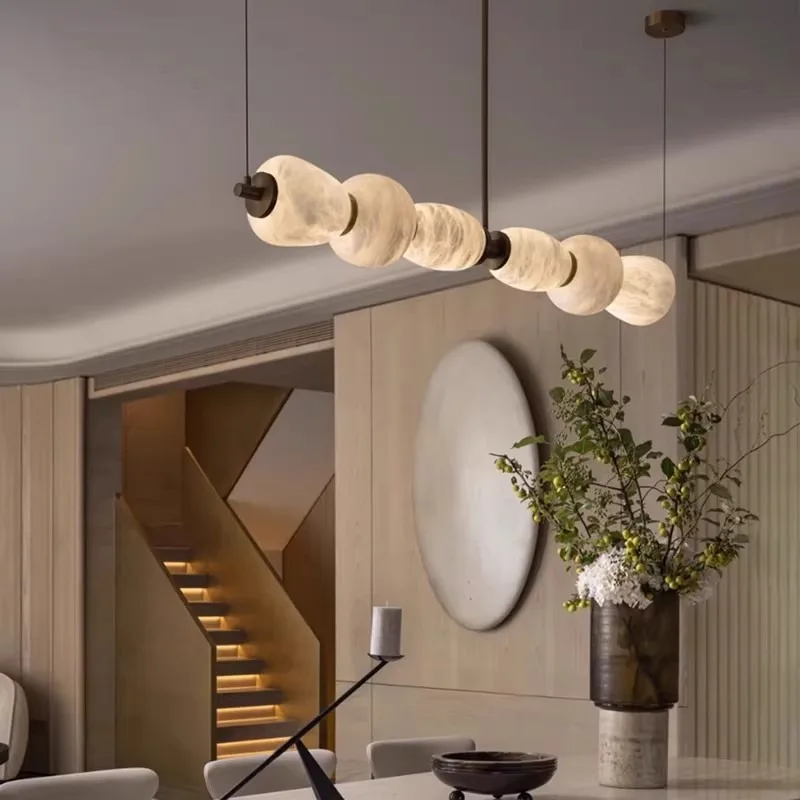 Restaurant pendant light, all copper dolomite living room pendant light, modern luxury island office decoration pendant light