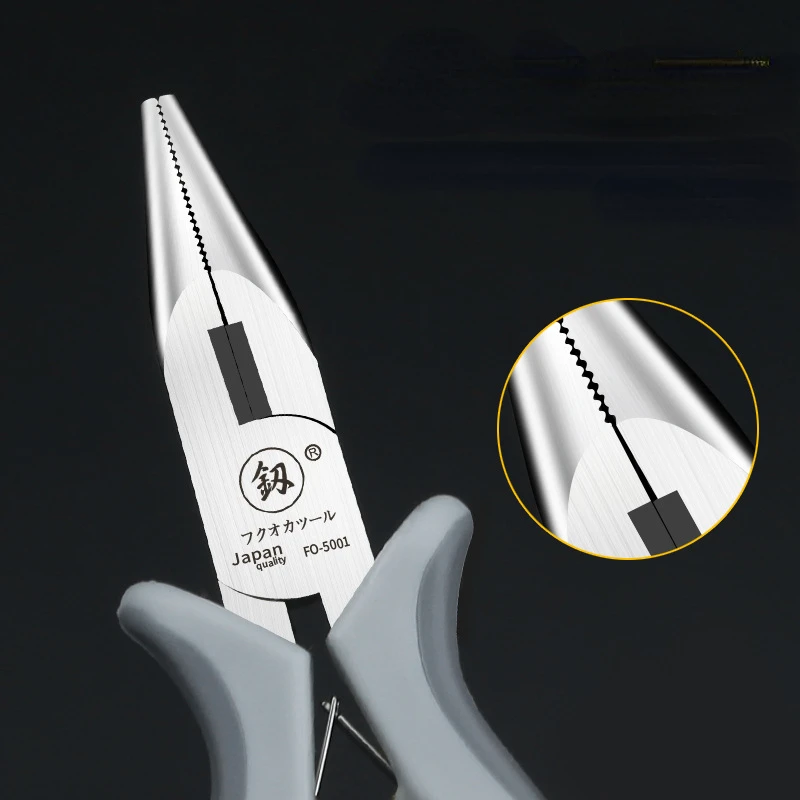 5 inch Mini Stainless Steel Pliers Round Bent Needle Nose End Cutting Wire Pliers For DIY Small Jewelry pliers tools