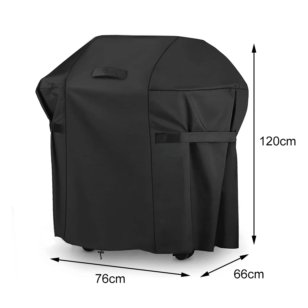 BBQ 30 Inch Grill Cover Gas Grill Cover Secure And Adjustable Fit 420D Nylon Oxford Fabric Drawstring Bottom For Char Broil