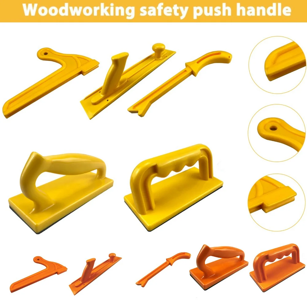 Table Saws Safety Push Stick Push Block Plastic Push Handle Practical Woodworking Carpenter Hand Tools For Table Router Parts