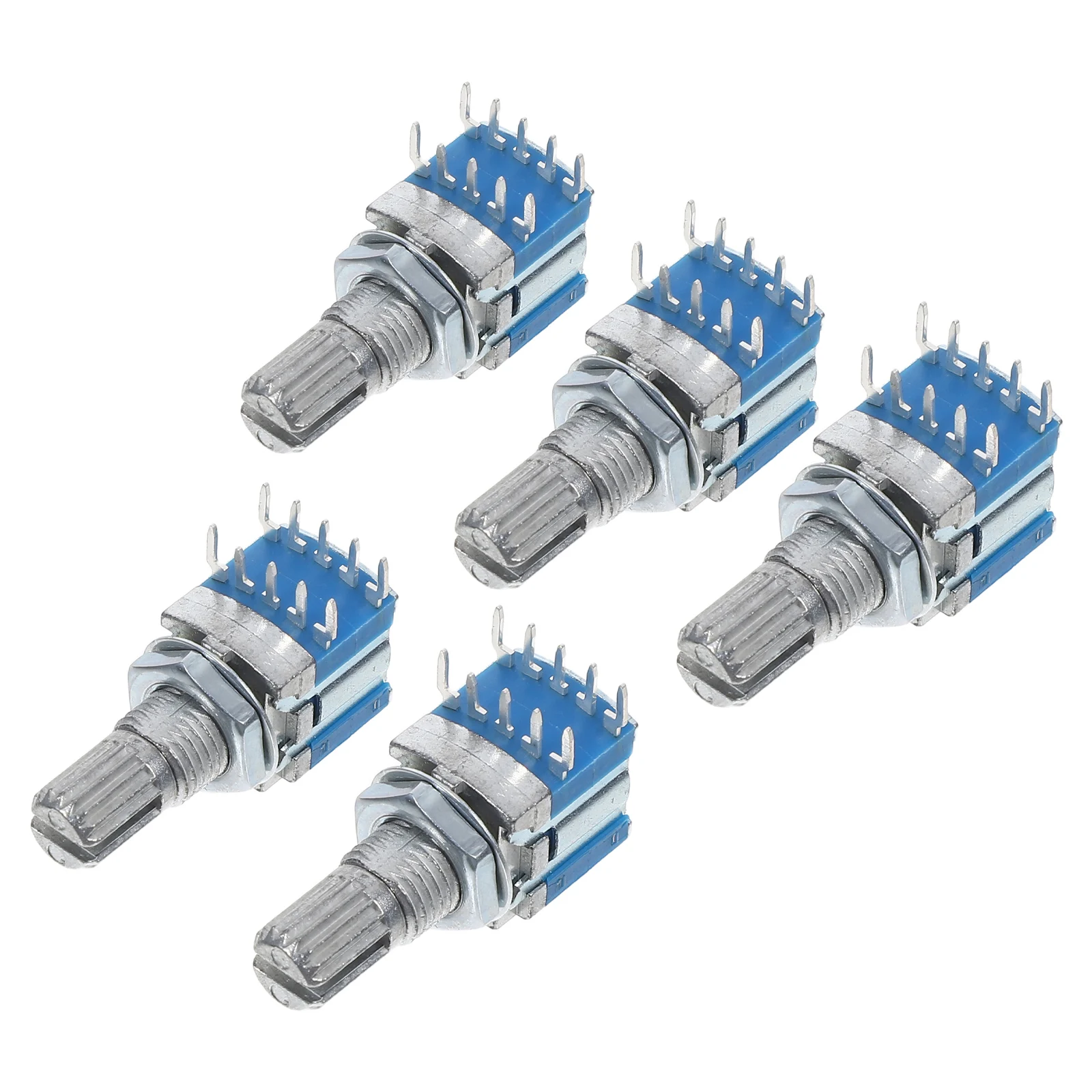 

5pcs Multi-position Rotary Switch RS1010 Mini Encoder Metal Reliable Digital Potentiometer Small Shaft Knob Compact Wide