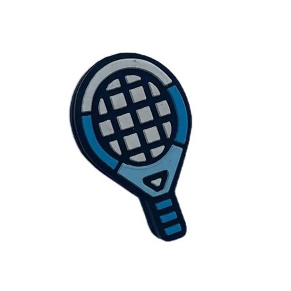 Ten Dual-Tone Cartoon Silicone Dampeners for Tennis Rackets Designed to Absorb Energy and Stabilize Stringbed Response