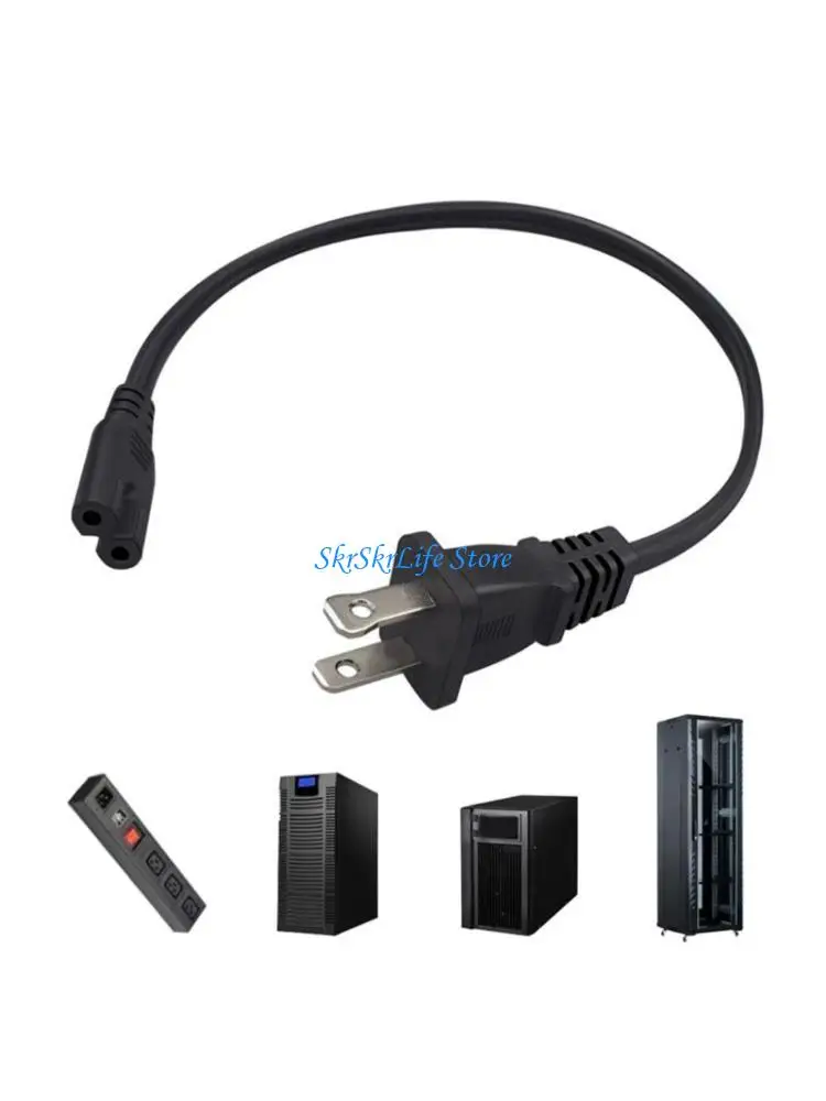 

E65E US 2Prong Male to IEC320 C7 Female Power Cable, Figure 8 Male to Female Cord
