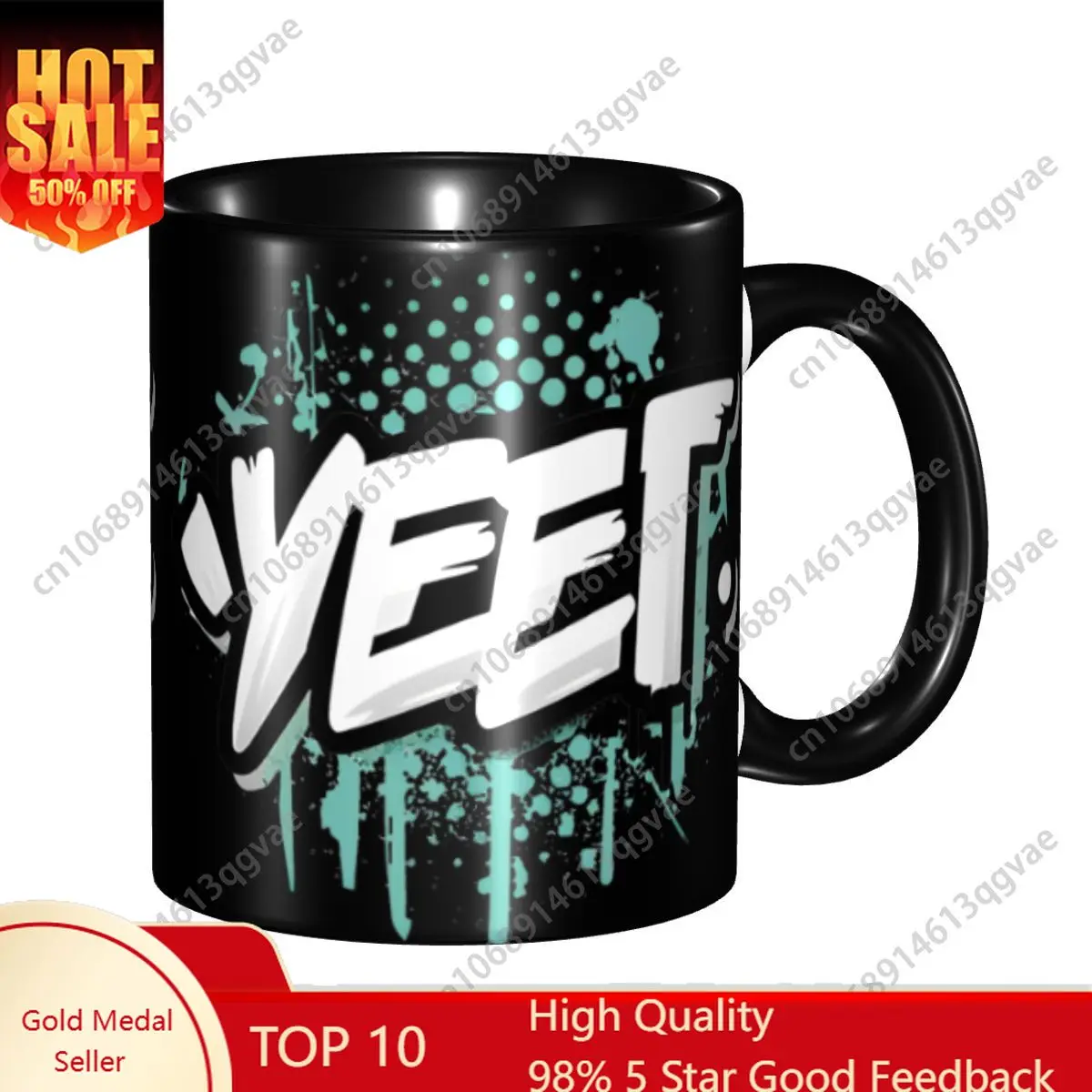 

Jey Uso Yeet Wrestling Wrestler Coffee Mug Kawaii Tea Cups For Office