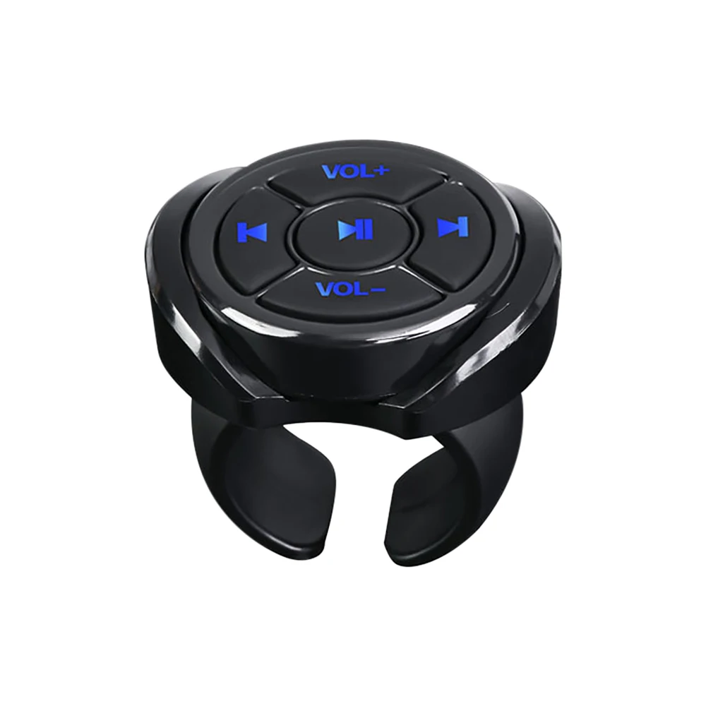 Car Steering Wheel Wireless Bluetooth Remote Control Button Universal for Android IOS Car Kit Styling Media Volume Button 5 Keys