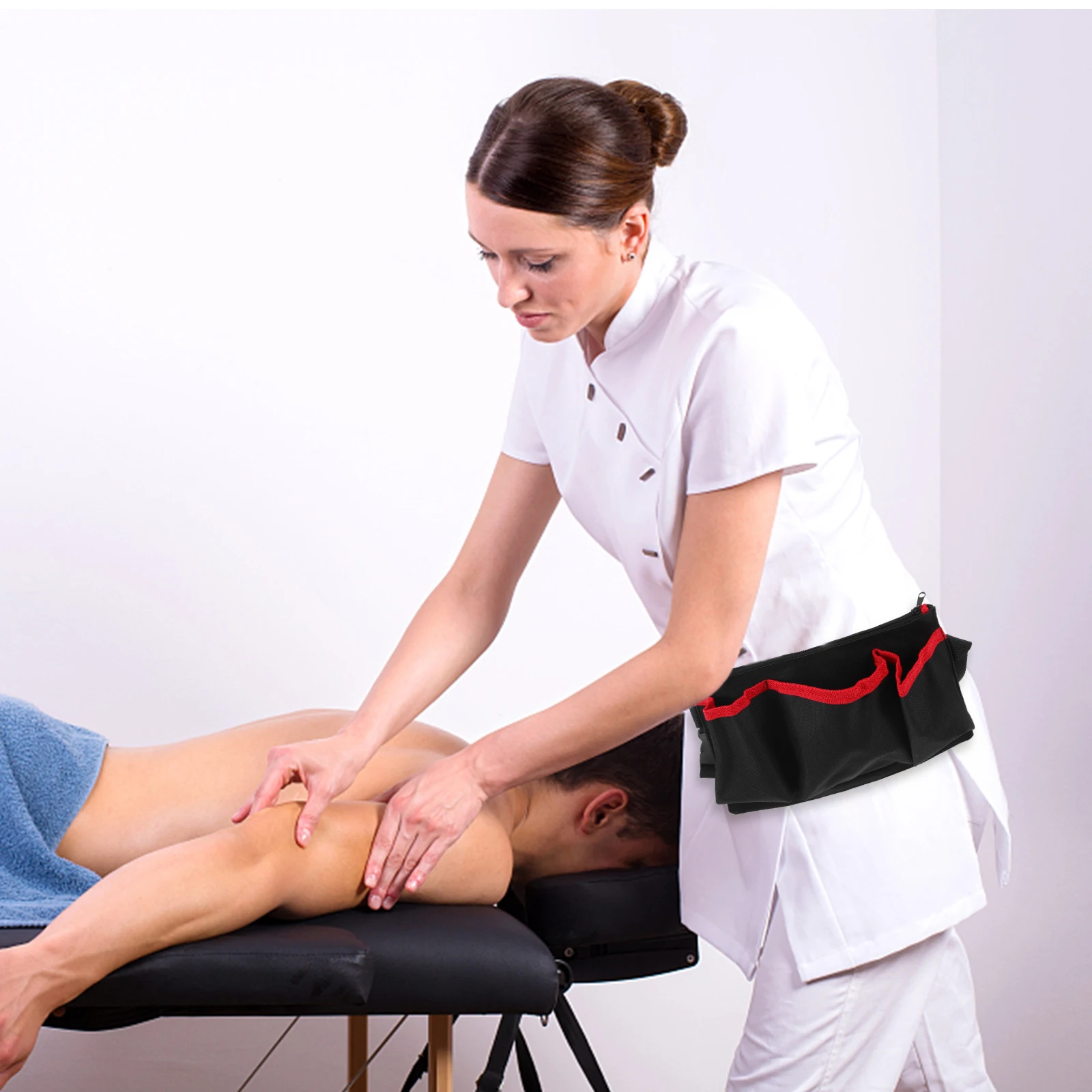 

Massage Bag for Oils Bottle Storage Adjustable Belt Essential Pouch Holder Waist