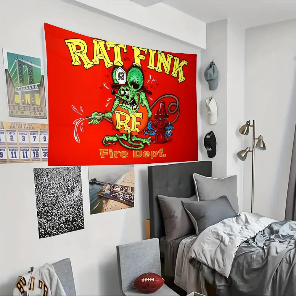 Anime Rat F-Fink Tapestry Decoration party Background Hanging Cloth Bedroom Tapestry Room Decor Aesthetic