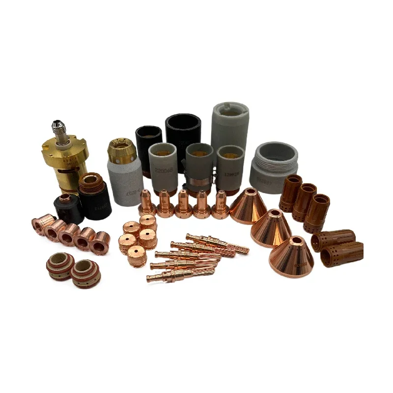 NOWE zestawy do cięcia plazmowego CNC Dysza do cięcia plazmowego 220819 65A 50 szt., elektroda 220842 50 szt.