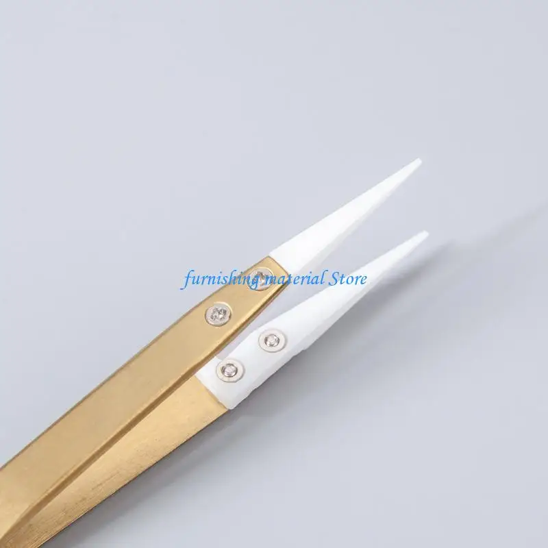 Y5GD 3PCS roestvrijstalen keramische pincet voor industriële soldeer het elektronisch-sigaret