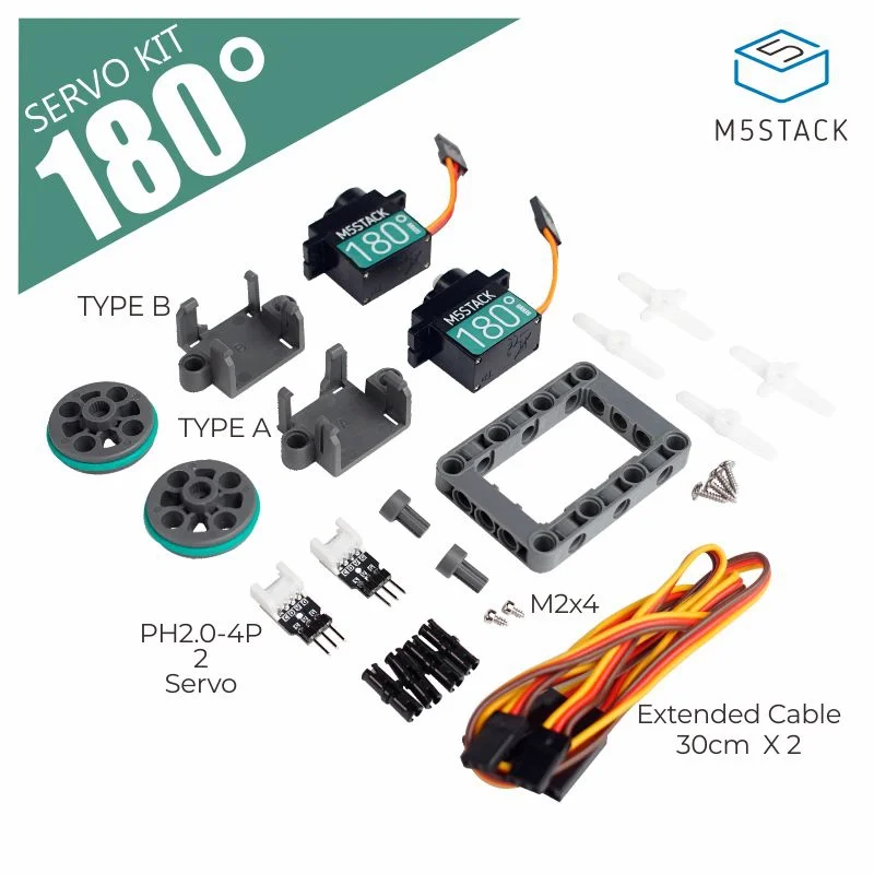 

M5Stack Official Servo Kit 180 Degree Brick-compatible