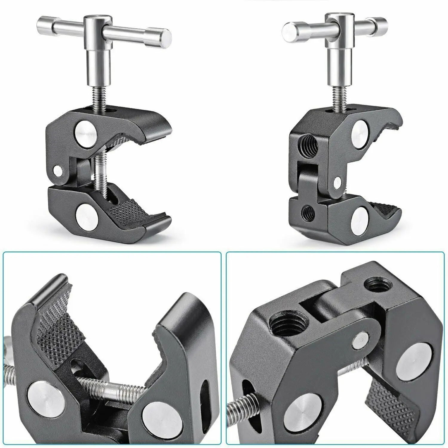 Se utiliza para instalar monitor HDMI, luz LED, flash de cámara, cámara DSLR, super clamp 11-inch ajustable magic articulado brazo abrazadera,