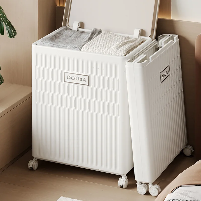 

Folding toy storage box Household multi-functional large-capacity locker Clothes quilt Organizing cabinet Dust-proof storage