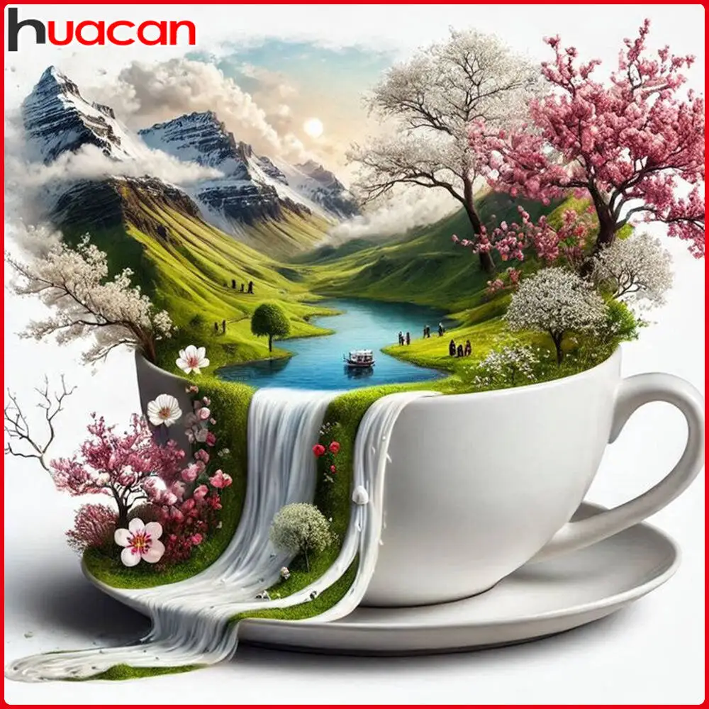 Huacan 2025, neue Kollektion, Diamant-Gemälde, Delphin, Himmel, Diamant-Stickerei, Meer, Sonnenuntergang, Mosaik, Kunst, Dekoration, Gemälde
