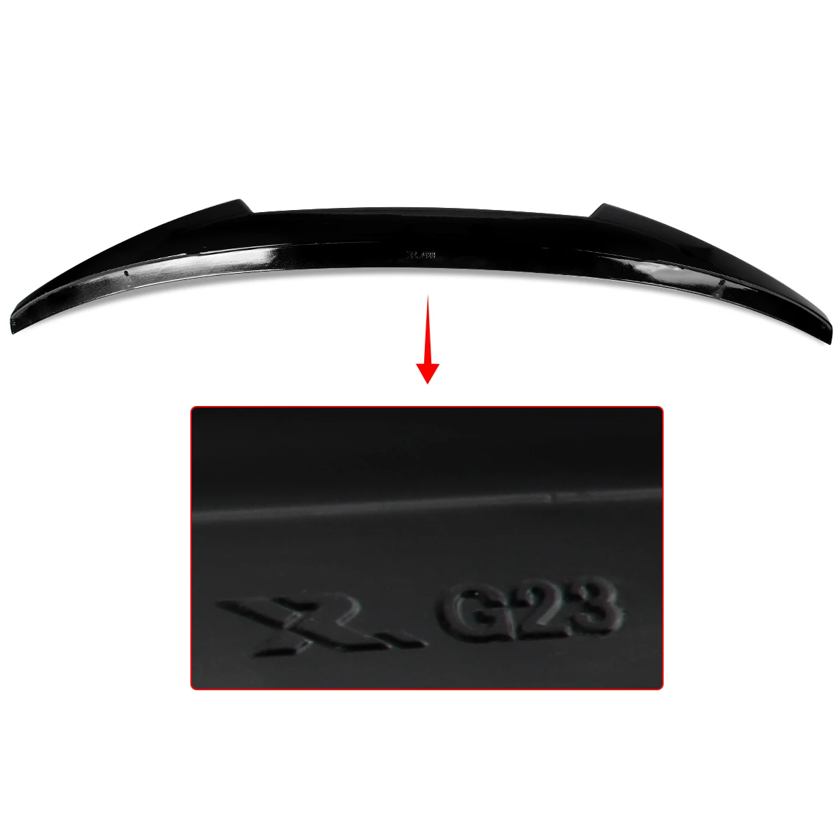 جناح سبويلر خلفي لسيارات BMW G23 430i M440i G83 M4 قابل للتحويل 2020 2021 2022 2023 2024 جناح المصد الخلفي الأسود اللامع