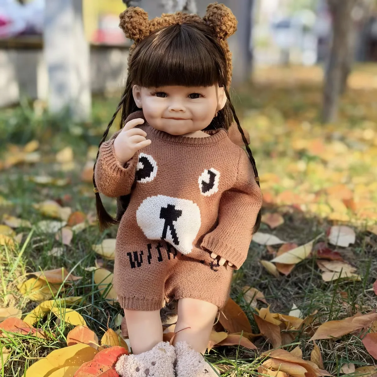 

JOYORA Realistic Rebirth Doll 3d Skin Art Doll High Quality Soft Vinyl Silicone Girl Doll Cute Children'S Playmate Holiday Gift