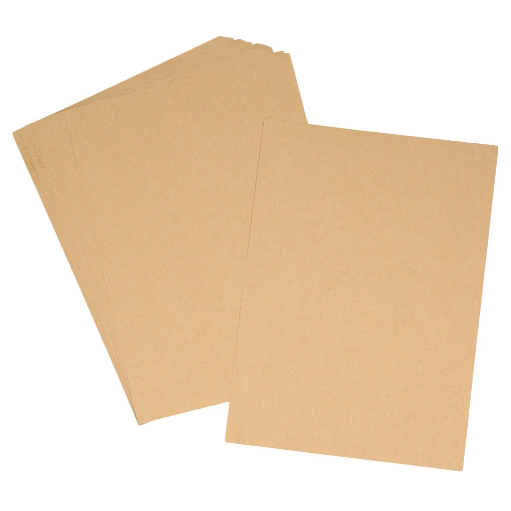 100 Sheets A3 Vintage Brown Kraft Paper for Printing Writing DIY Crafts Scrapbooking Gift Wrapping Packing Material
