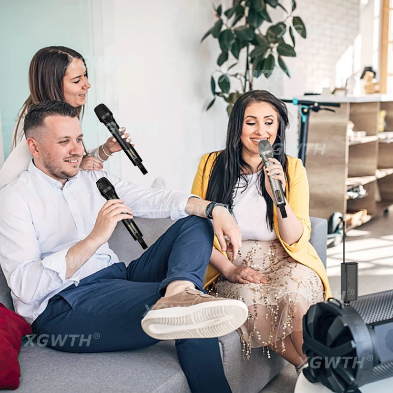 Microfone sem fio uhf dinâmico handheld karaoke mic sistema skm9000 skm5200 recarregável para dj áudio estúdio alto-falante amplificador