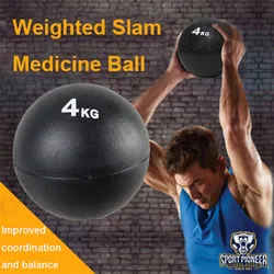 4KG Medicine Exercuse Slam Ball Textured Medicine Ball Multiple increments of weight  training equipment