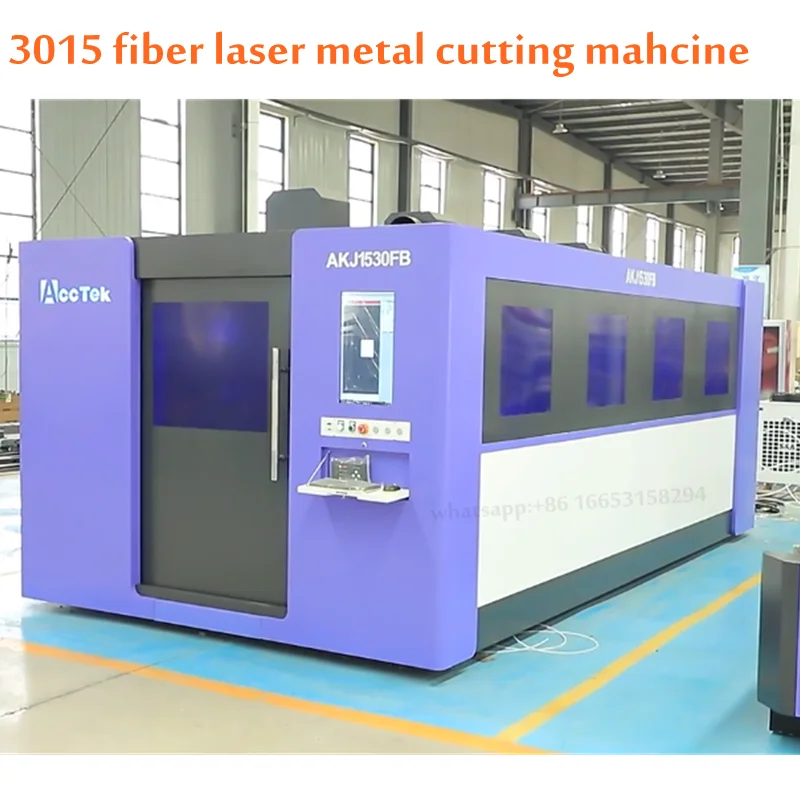 Aluminum and Iron Steel Plate 1530 metal laser cutter full Closed Fiber Laser Cutting Machine