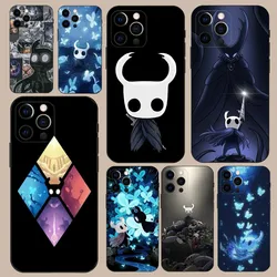 Game Hollow Knight Phone Case For iPhone 16,15,14,13,12,11,Pro,X,XS,Max,XR,Plus,Mini Soft Black Cover