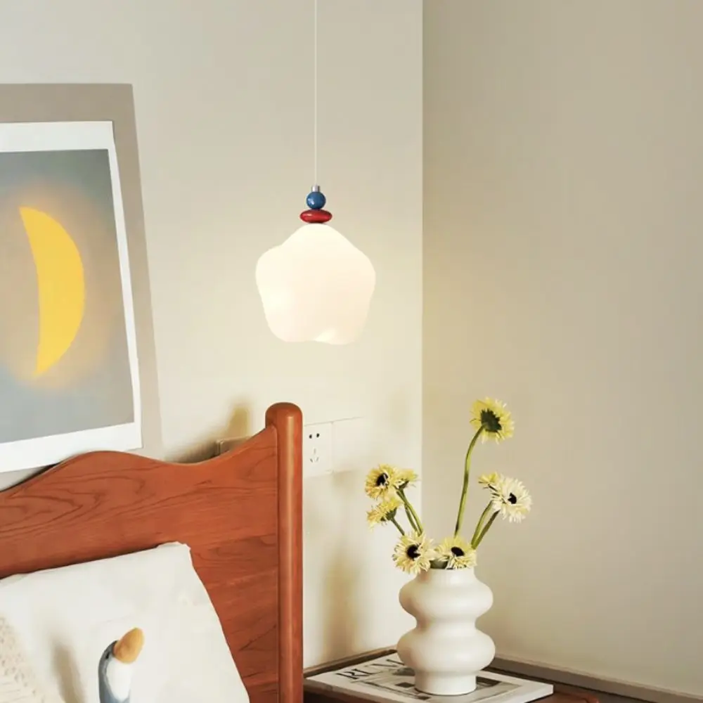 Modern Design Pendant Lights Soft Glow Small Size Star Shaped Lamp Eye-Friendly Adjustable Cord Bedside Suspension Lamps Nursery