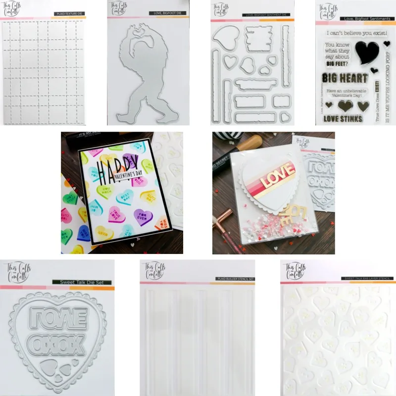 Nouvel Arrivage 2026 : Matrices de découpe métalliques pour un Saint-Valentin Inoubliable, Moules DIY pour Scrapbooking, Fabrication de papier et Découpes Artisanales