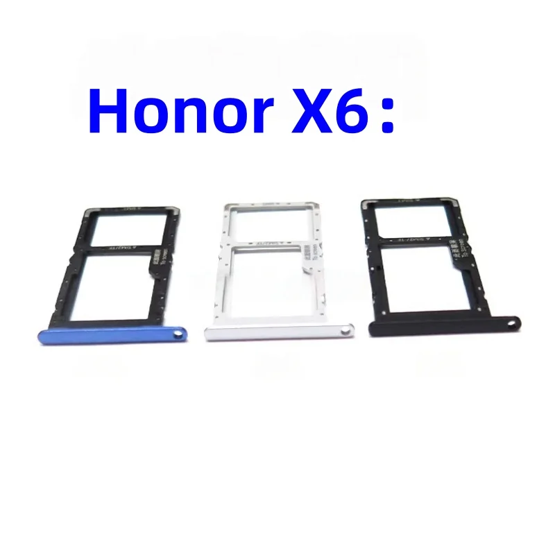 SIM Card Tray Adapter chip slot drawer Holder Replacement Part For Huawei Honor X6 X6A X6B WDY-LX1/LX2 JDY-LX1/LX2 drawer chip image 2