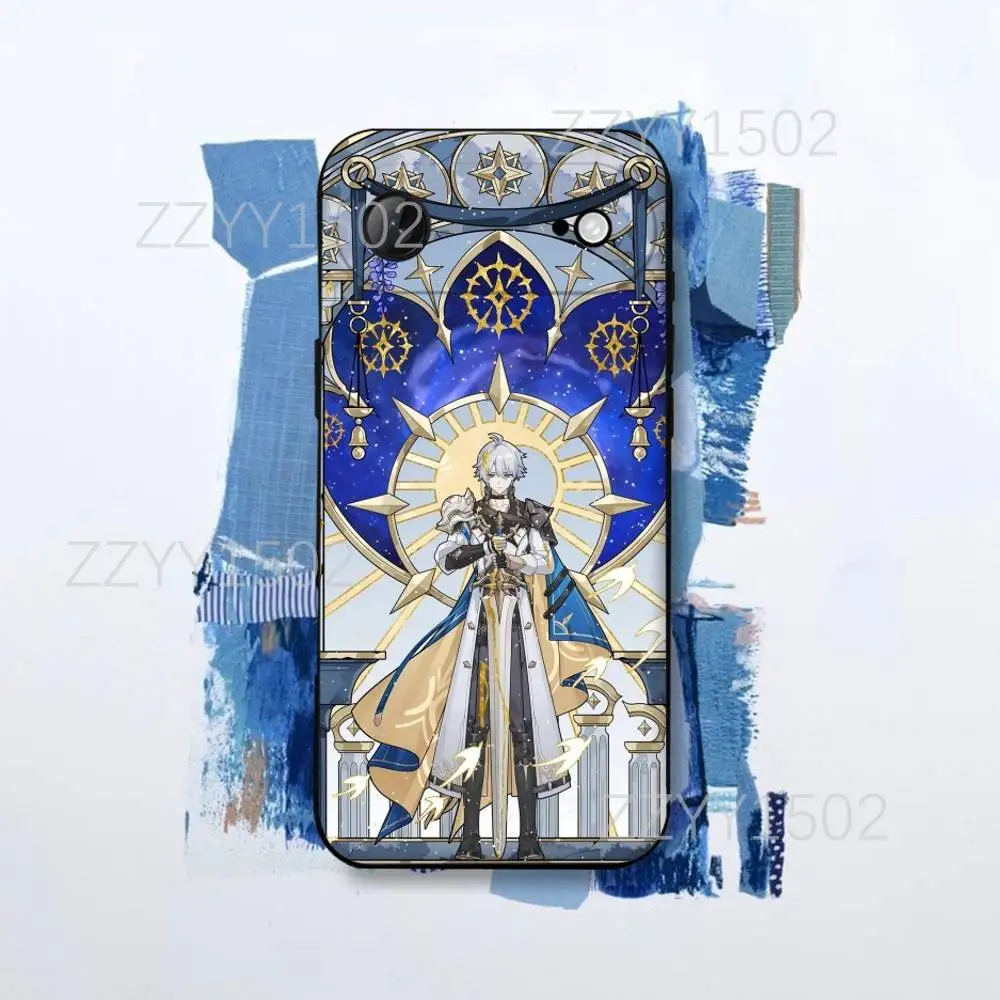 Custodia per telefono H-Honkai Star Rail Phainon per iPhone 17,16,15,14,13,12,Pro,Max,Plus,E,SE4,Air,Mini Custodia nera