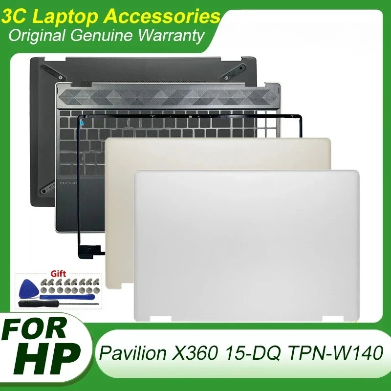 

Оригинальный новый для ноутбука HP Pavilion X360 15-DQ TPN-W140, задняя крышка ЖК-дисплея, передняя панель, упор для рук, нижний корпус L53035-001 L53036-001
