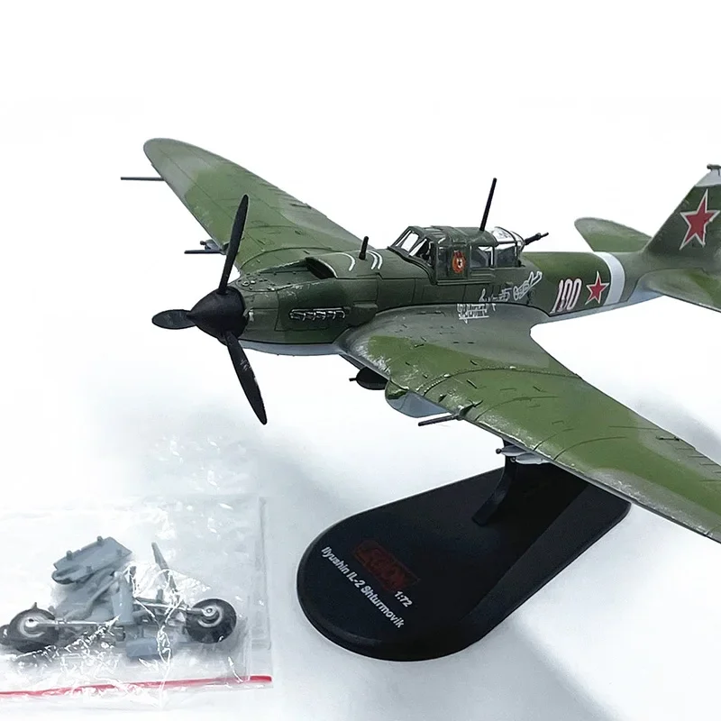 1/72 مقياس روسيا Ilyushin IL-2 Shturmovik IL II IL 2 طائرة مقاتلة طبق الاصل لعبة مجسمة لجمع العرض #1